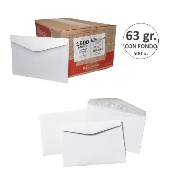 Producto - SOBRES COMERC. 1500/6700 x500 / x10u
