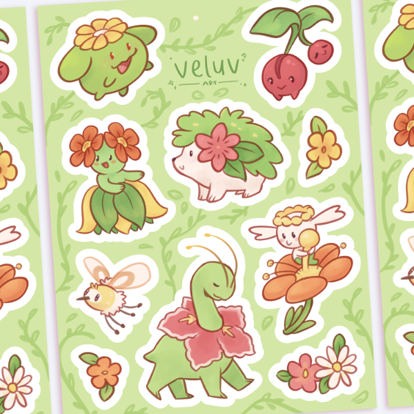 Producto - pokemon primavera - plancha vinilo