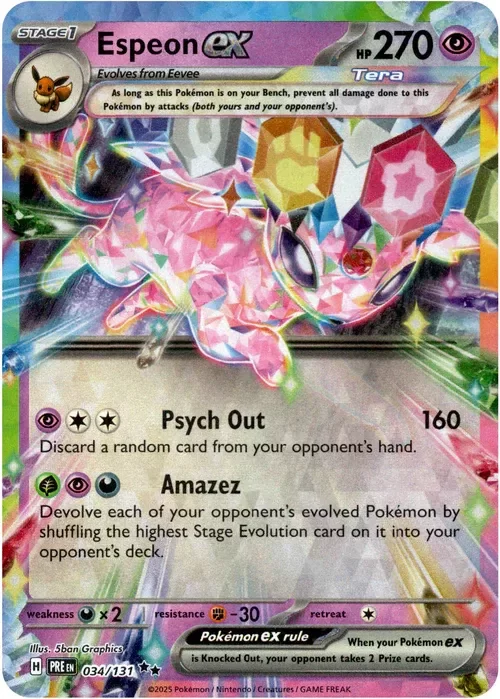 Producto - Espeon ex - 034/131 - Prismatic Evolutions - Holo