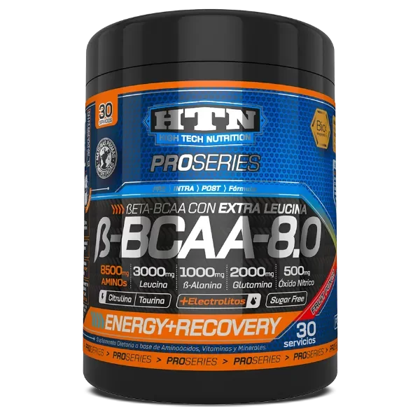 Producto - B-BCAA 8.0 HTN / Aminoácidos + Enzimas Digestivas / 30 Servicios