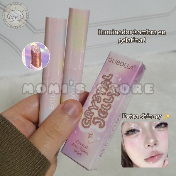 Producto - Iluminador/sombra en gelatina Olibolla "Crystal Jelly Glaze Stick"