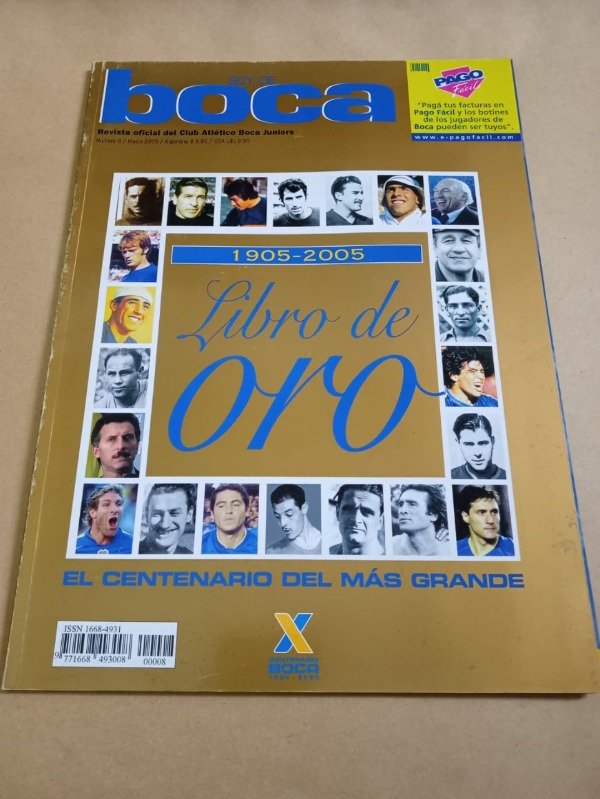 Producto - Soy de Boca libro de oro 1905/2005 - Autores varios - Xentenario Boca 2005