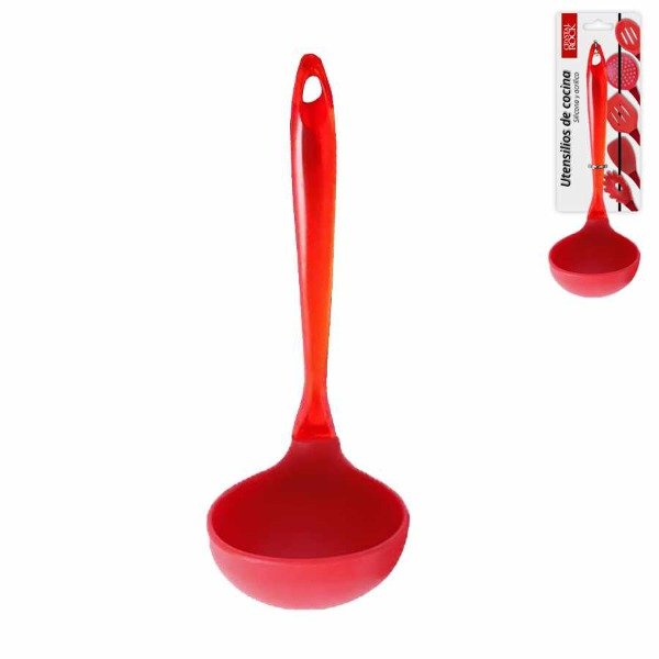 Producto - CUCHARON ACRILICO ROJA CRYSTAL ROCK