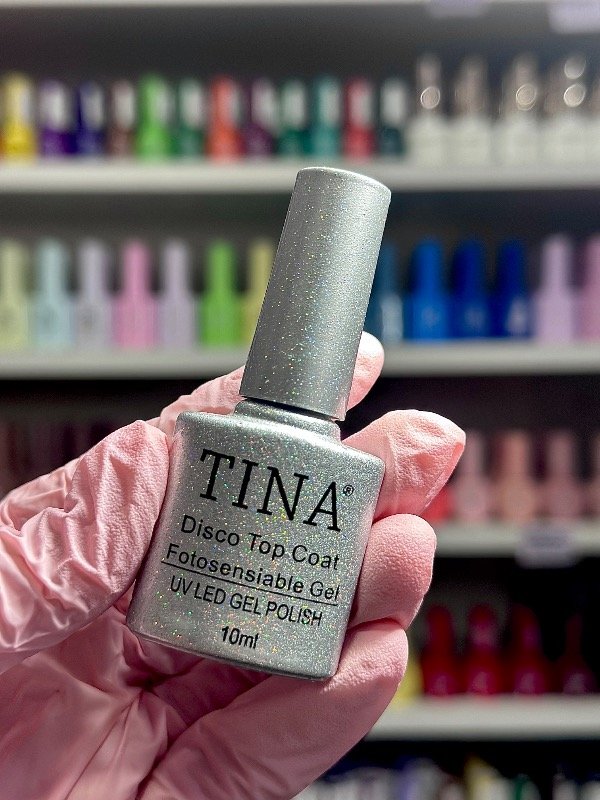 Producto - TOP COAT CON GLITTER 10ml (Tina )