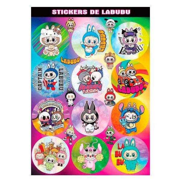 Producto - sticker labubu x 24