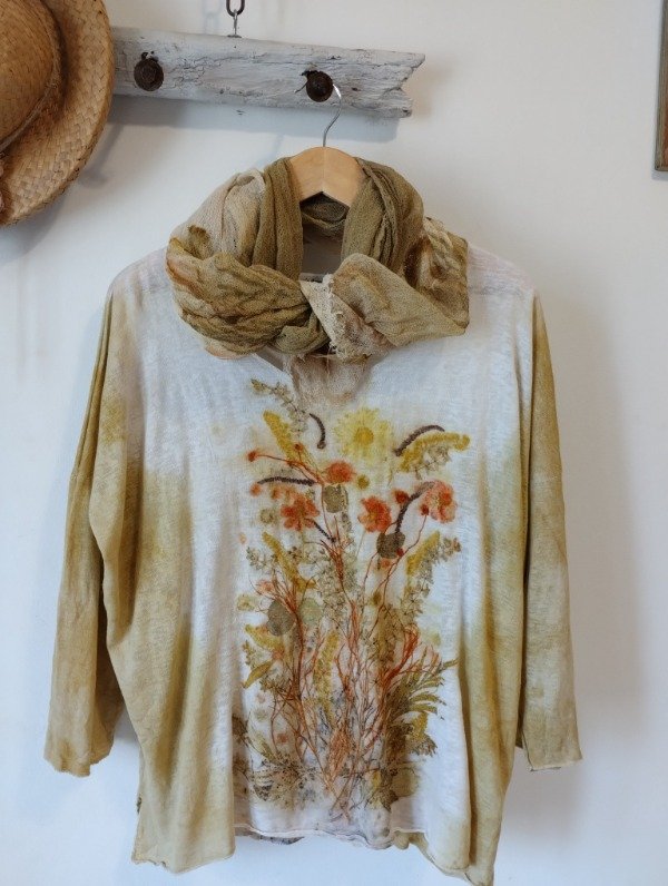 Producto - Remerón ECOPRINT hilo manga 3/4 CÚRCUMA