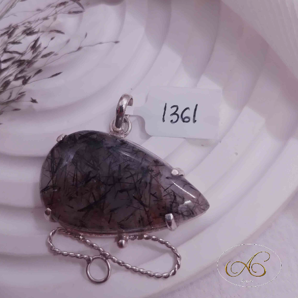 Producto - Dije cuarzo turmalinado gota