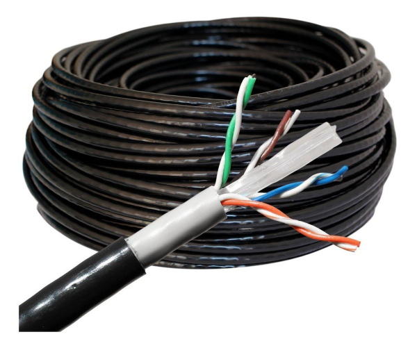 Producto - Rollo cable UTP Cat5e -exterior -100mts -CCA -Noganet (C-788E 100)