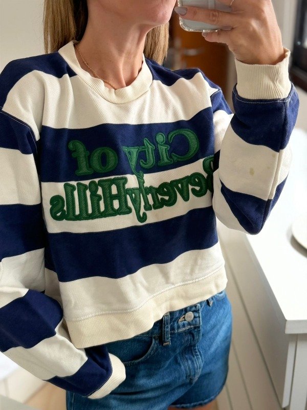 Producto - BUZO ZARA RAYADO TALLE S CON DETALLE