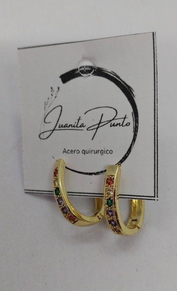 Producto - Aros con stras color