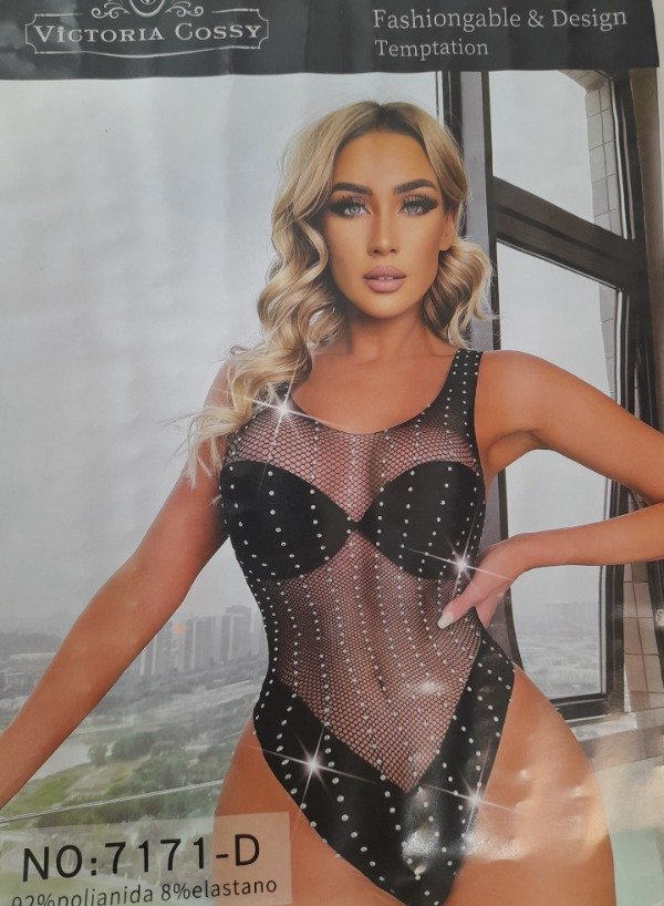 Producto - BODY RED CON BRILLOS TALLE ÚNICO - 0