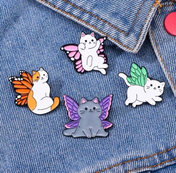 Producto - Pines gatitos alados