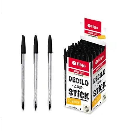 Producto - Bolígrafo stick negro