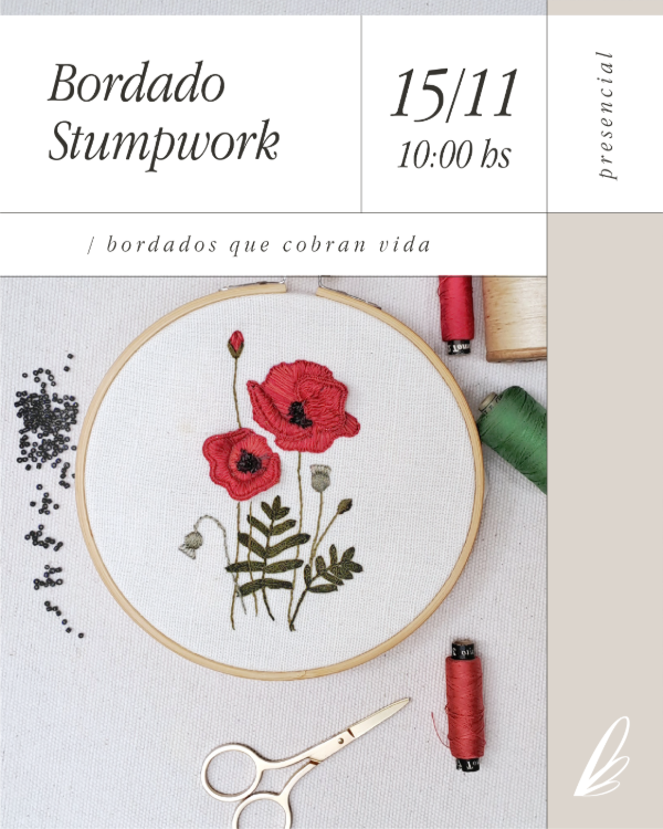 Producto - Workshop de Bordado Stumpwork