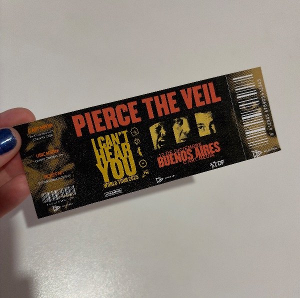 Producto - Entrada Pierce The Veil 2025 tour
