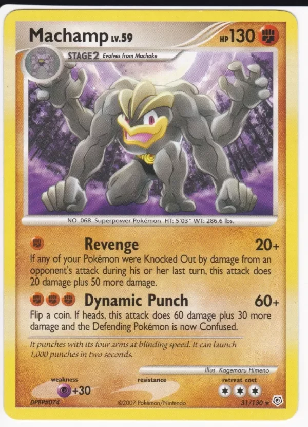 Producto - Machamp 31/130 Rare Diamond and Pearl Pokemon