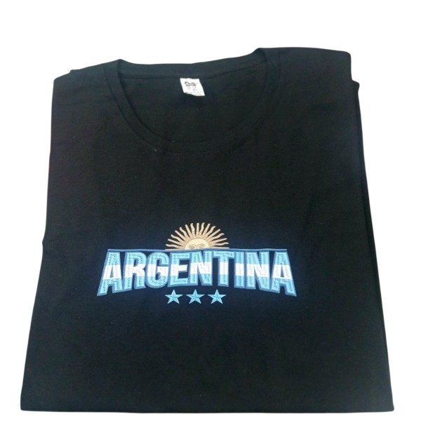 Producto - Remera Argentina Negra Talle 2, 3 y 5