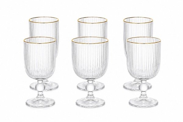 Producto - Copa LINES Borde Dorado x 6