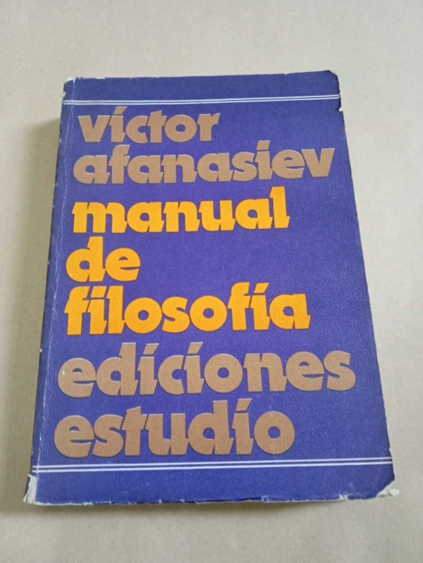 Producto - Manual de filosofía - Victor Afanasiev - Estudio 1973