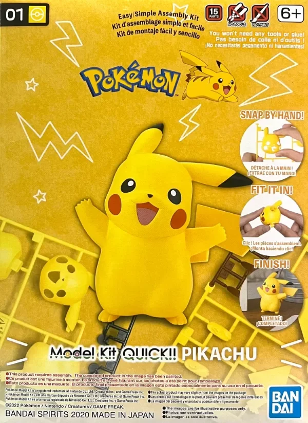 Producto - Pokémon Model Kit: Quick!! 01 Pikachu