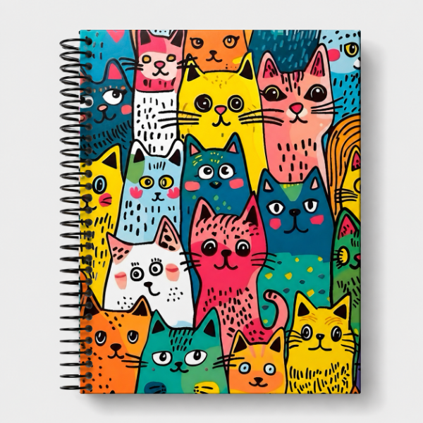 Producto - CUADERNO A5 TAPA DURA "MICHI" - 90 HOJAS