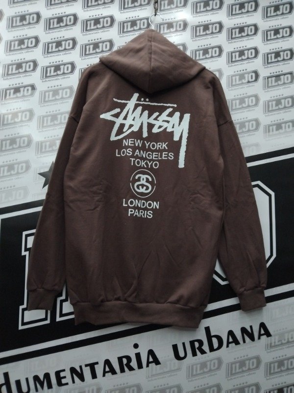 Producto - CANGURO OVER FRIZA STUSY MARRON Bu