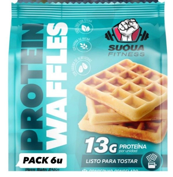 Producto - Waffles CLASSIC (13g proteina) x6u- SUQUAD FITNESS