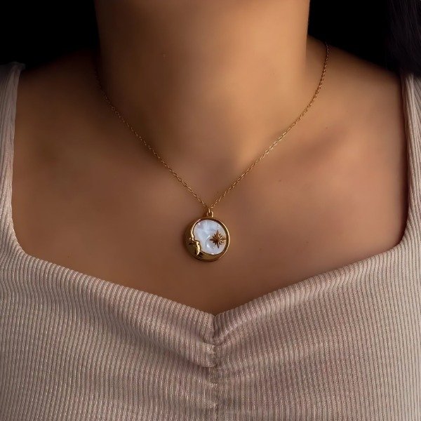 Producto - COLLAR LUNA NÁCAR 45-50CM