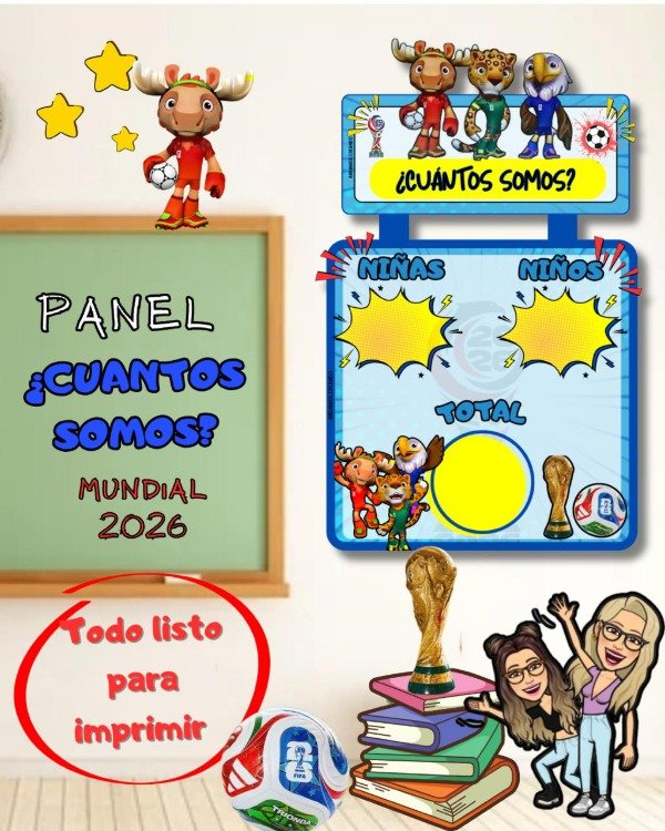 Producto - PANEL CÚANTOS SOMOS. MUNDIAL 2026