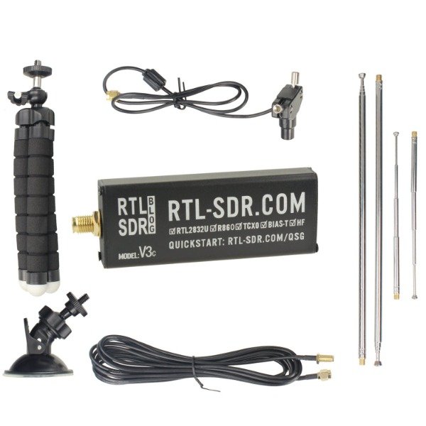 Producto - Kit Receptor RTL-SDR Blog V3 USB-C con Antena Dipolo - 0