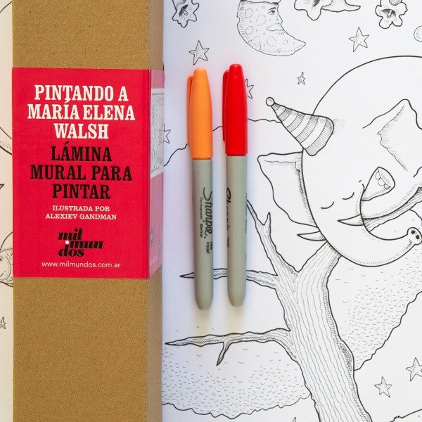 Producto - Lamina Mural  Maria Elena Walsh