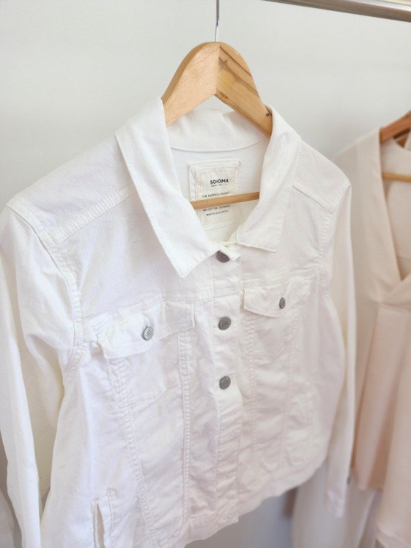 Producto - Campera de jean SONOMA blanca