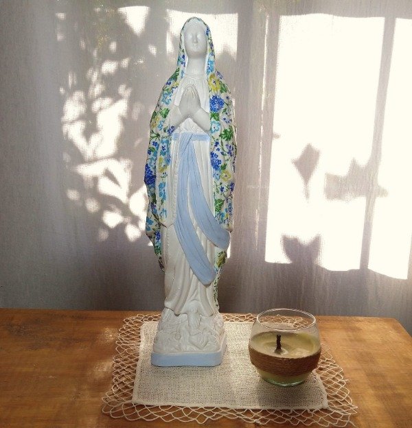 Producto - Virgen de Lourdes celeste