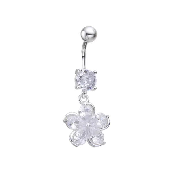 Producto - Piercing ombligo flor colgante