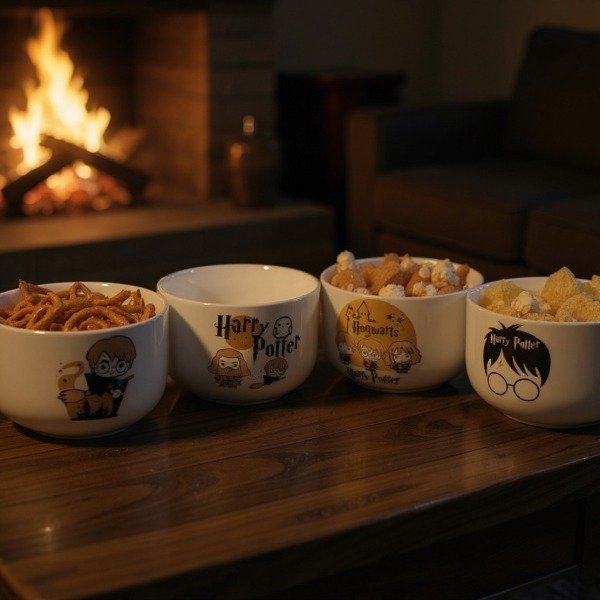 Producto - SET 4 CUENCOS XXL HARRY POTTER CERAMICA VITRIFICADA 700 CC - 1