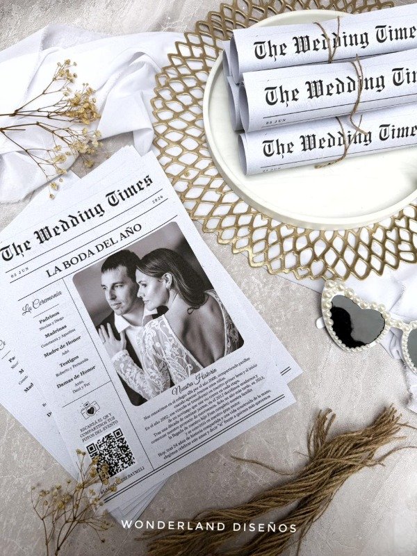 Producto - Pack 170 - Periodico de Boda / Diario de Evento - 2