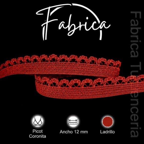 Producto - Picot Coronita Ladrillo 12mm (1 metro)