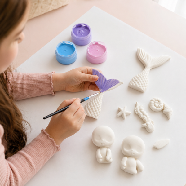 Producto - SET DE FIGURAS EN PORCELANA FRIA ACRILICOS Y PINCEL PARA DECORAR EN CAJA - 3