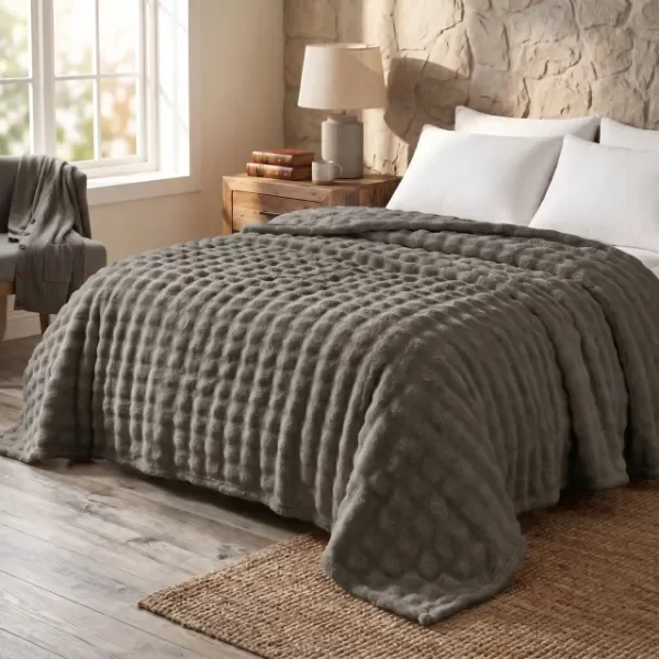Producto - Frazada Burbuja flannel Sidney QUEEN - 4