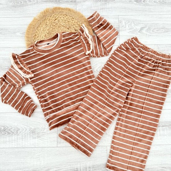 Producto - CONJUNTO SOFIA MARRÓN (BUZO + PALAZO)