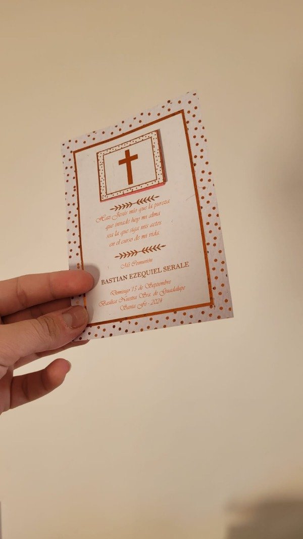 Producto - Estampitas de Comunión Premium con Mini Libro de Oraciones - 0