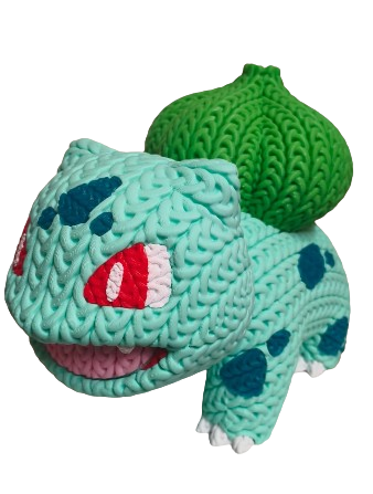 Producto - Bulbasaur 18cm Estilo Crochet - Impresion 3D - XXL