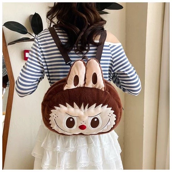 Producto - Mochila Labubu cara grande peluche