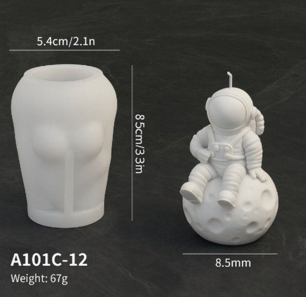 Producto - Molde astronauta y luna[molde flexible]