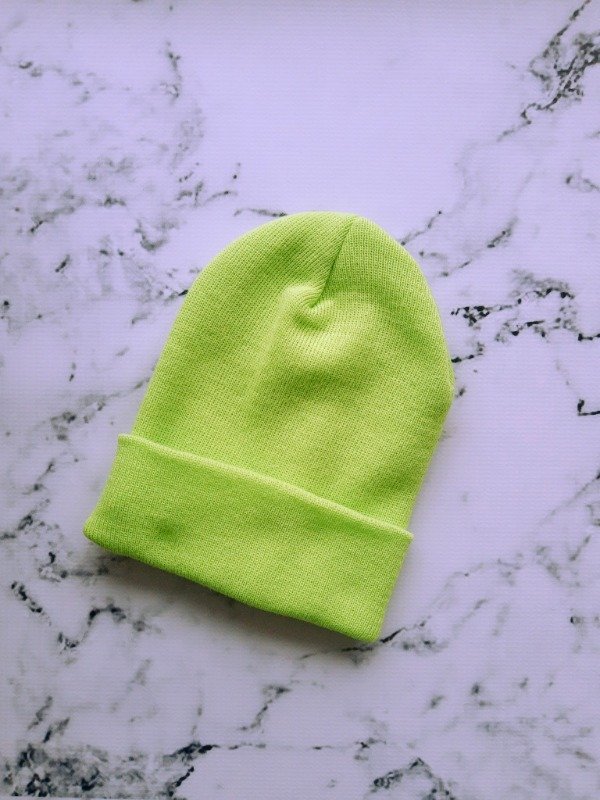 Producto - Gorro verde fluo