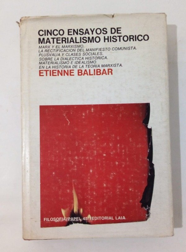 Producto - Cinco ensayos de materialismo histórico - Etienne Balibar - Laia 1974