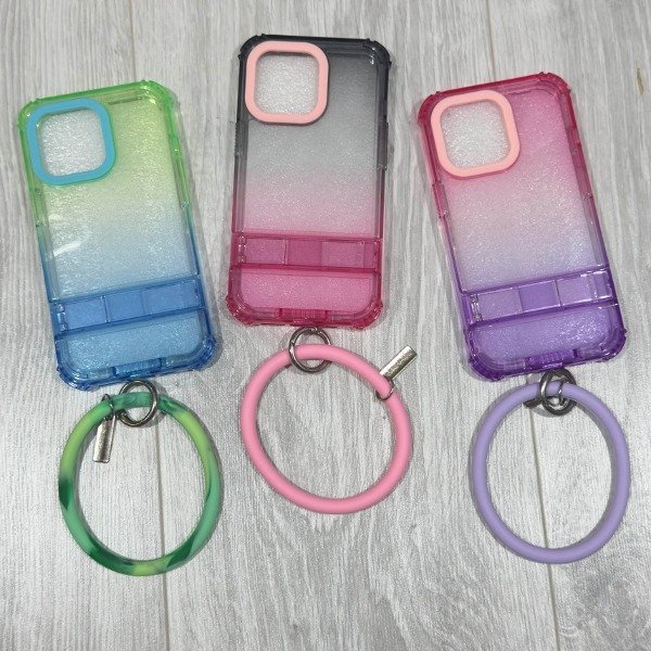 Producto - FUNDA BUMPER DEGRADE C/SOPORTE Y CORREA IPH 13 PRO