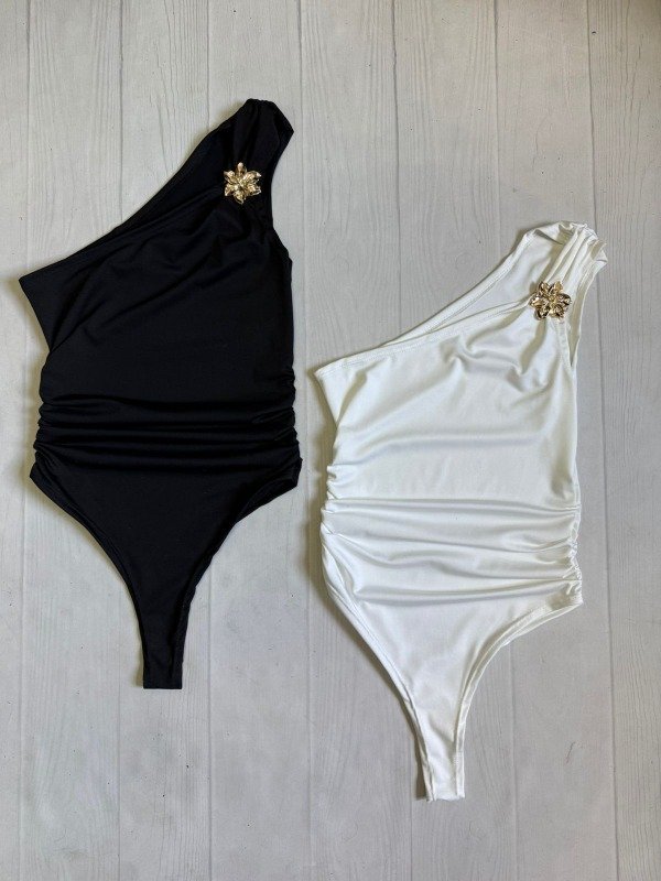 Producto - [6872] Body 1 hombro ''Flower'' microfibra