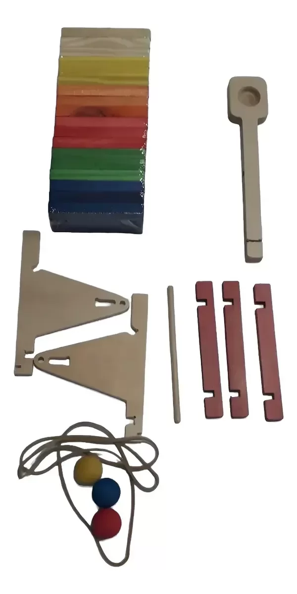 Producto - Catapulta de madera + 18 bloques - 1