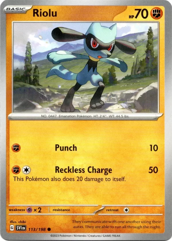 Producto - Riolu - 113/198 - Scarlet and Violet